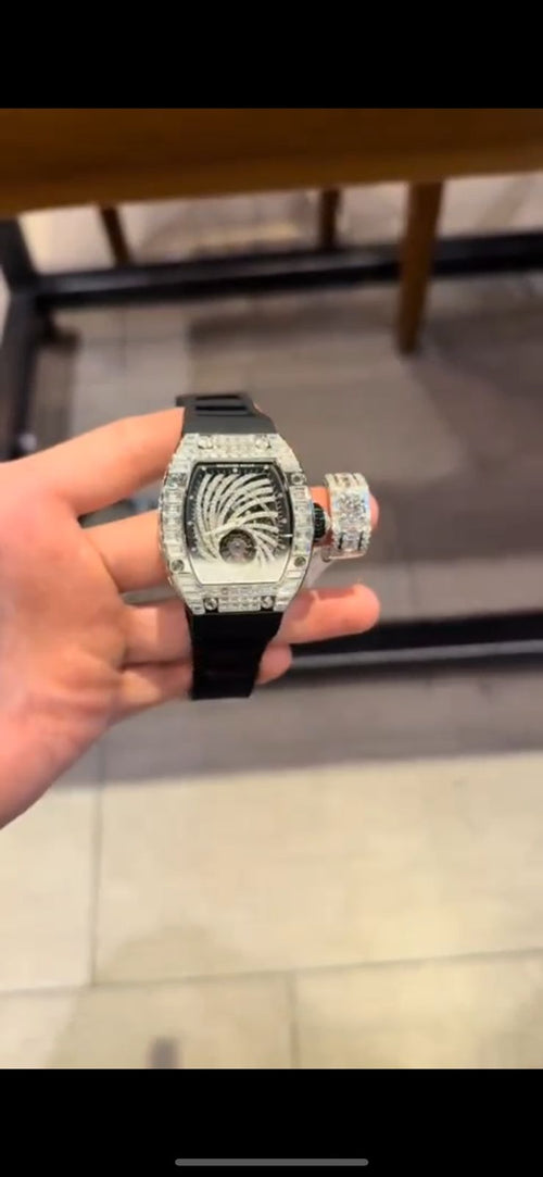 WATCH PLUS ADJUSTABLE RING PAIR