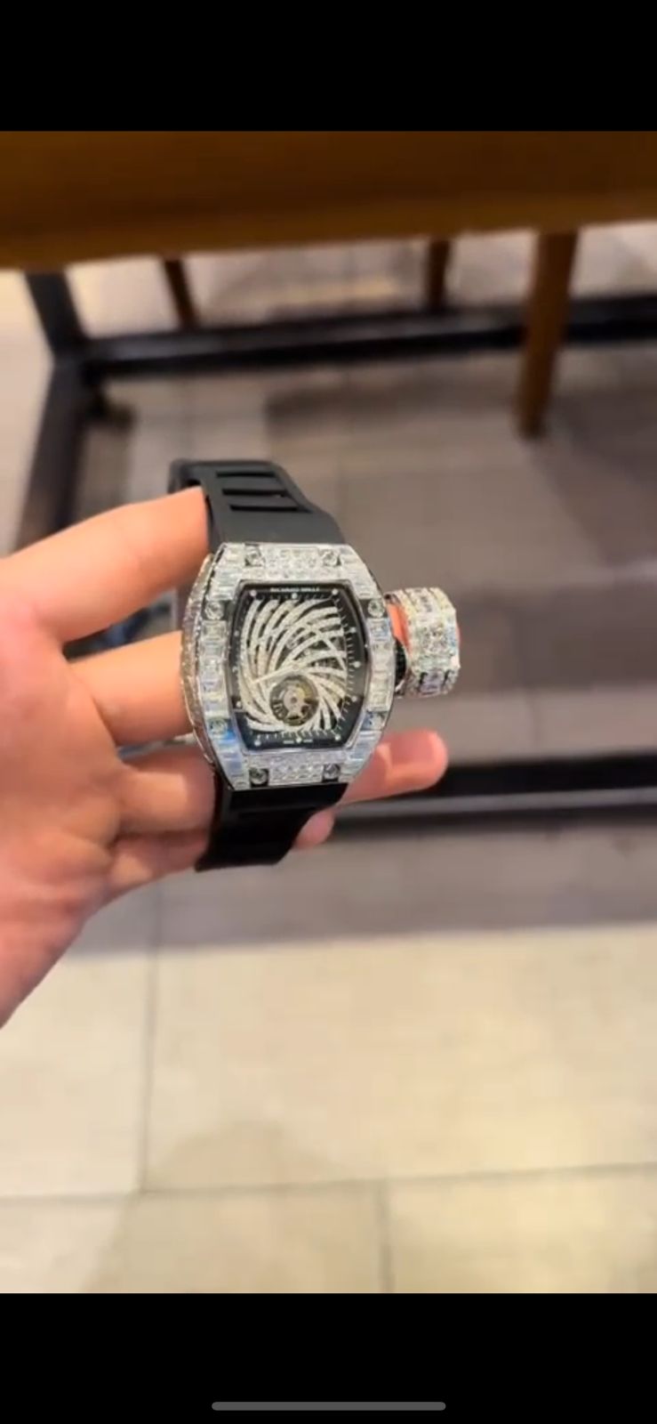 WATCH PLUS ADJUSTABLE RING PAIR